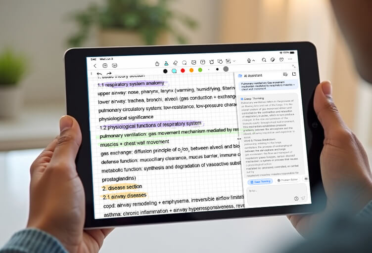 Study from clean, searchable text