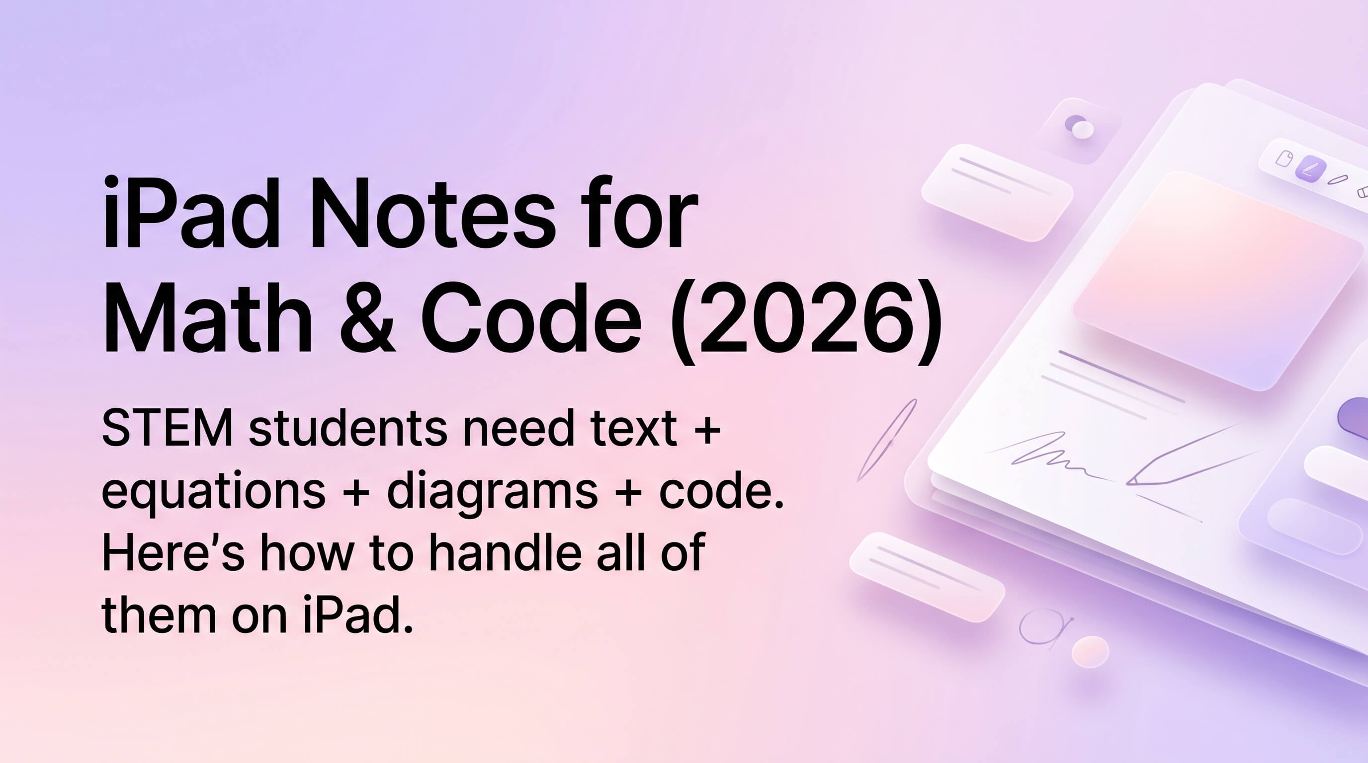 iPad Notes for Math & Code | Kilonotes | Kilonotes